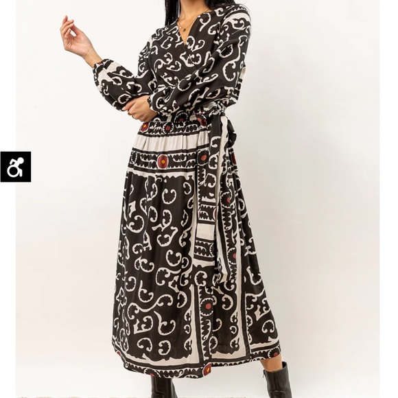 NWT- Bohme Porter Wrap MIDI Dress Sz XS - Picture 1 of 7